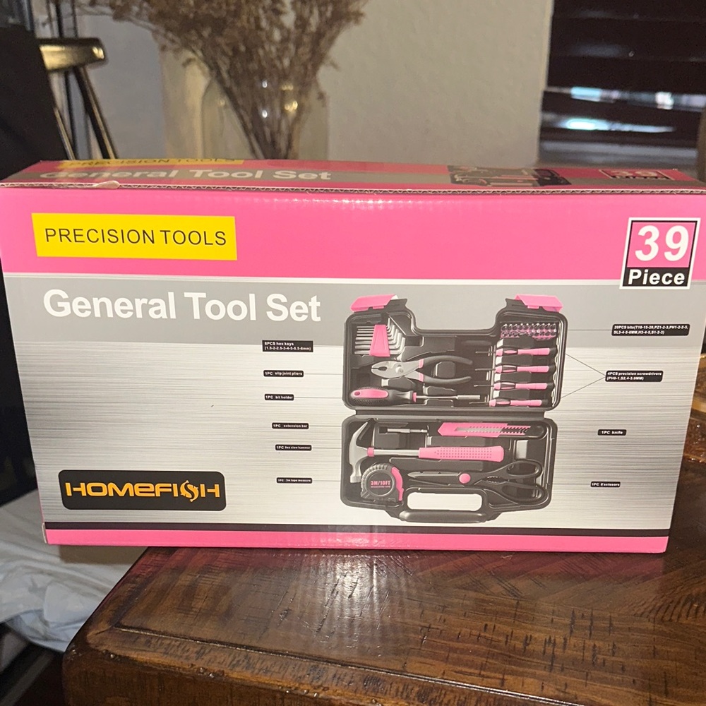 Pink General Tool Set - 39 Piece - Picture 1 of 4